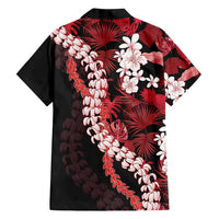 Ulaula Aloha Hawaii Lei Family Matching Off Shoulder Maxi Dress and Hawaiian Shirt Tropical Flowers Elegant Vibe - Polynesian Pride