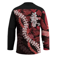 Ulaula Aloha Hawaii Lei Hockey Jersey Tropical Flowers Elegant Vibe LT14 - Polynesian Pride