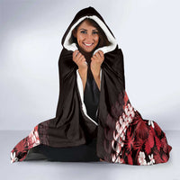 Ulaula Aloha Hawaii Lei Hooded Blanket Tropical Flowers Elegant Vibe - Polynesian Pride
