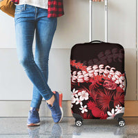 Ulaula Aloha Hawaii Lei Luggage Cover Tropical Flowers Elegant Vibe - Polynesian Pride