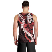 Ulaula Aloha Hawaii Lei Men Tank Top Tropical Flowers Elegant Vibe LT14 - Polynesian Pride