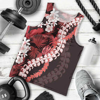 Ulaula Aloha Hawaii Lei Men Tank Top Tropical Flowers Elegant Vibe LT14 - Polynesian Pride