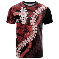 Ulaula Aloha Hawaii Lei T Shirt Tropical Flowers Elegant Vibe - Polynesian Pride