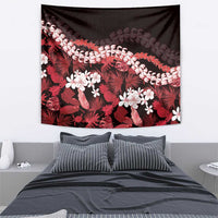 Ulaula Aloha Hawaii Lei Tapestry Tropical Flowers Elegant Vibe - Polynesian Pride