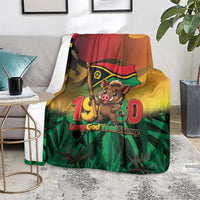 Vanuatu Independence Day Blanket Chibi Boar Proud To Be A Ni-Van