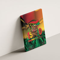 Vanuatu Independence Day Canvas Wall Art Chibi Boar Proud To Be A Ni-Van