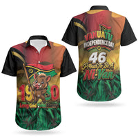 Vanuatu Independence Day Couples Matching Off Shoulder Maxi Dress and Hawaiian Shirt Chibi Boar Proud To Be A Ni-Van LT14 - Polynesian Pride