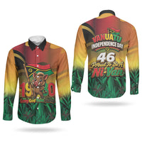 Vanuatu Independence Day Couples Matching Summer Maxi Dress and Long Sleeve Button Shirt Chibi Boar Proud To Be A Ni-Van LT14 - Polynesian Pride