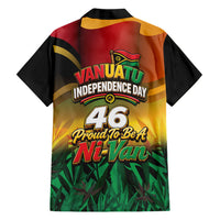 Vanuatu Independence Day Family Matching Off Shoulder Maxi Dress and Hawaiian Shirt Chibi Boar Proud To Be A Ni-Van LT14 Dad's Shirt - Long Sleeve Multicolor - Polynesian Pride