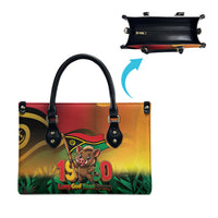 Vanuatu Independence Day Leather Bag Chibi Boar Proud To Be A Ni-Van