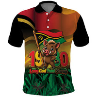 Vanuatu Independence Day Polo Shirt Chibi Boar Proud To Be A Ni-Van LT14 Multicolor - Polynesian Pride