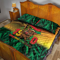 Vanuatu Independence Day Quilt Bed Set Chibi Boar Proud To Be A Ni-Van