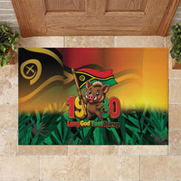 Vanuatu Independence Day Rubber Doormat Chibi Boar Proud To Be A Ni-Van