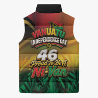 Vanuatu Independence Day Sleeveless Puffer Jacket Chibi Boar Proud To Be A Ni-Van