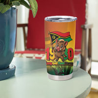 Vanuatu Independence Day Tumbler Cup Chibi Boar Proud To Be A Ni-Van
