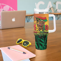 Vanuatu Independence Day Tumbler With Handle Chibi Boar Proud To Be A Ni-Van