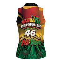 Vanuatu Independence Day Women Sleeveless Polo Shirt Chibi Boar Proud To Be A Ni-Van