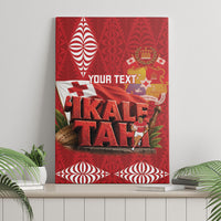 Tonga Rugby Custom Canvas Wall Art 2026 Go Ikale Tahi Ngatu Pattern