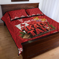 Tonga Rugby Custom Quilt Bed Set 2026 Go Ikale Tahi Ngatu Pattern
