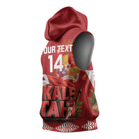 Tonga Rugby Custom Sleeveless Hoodie 2026 Go Ikale Tahi Ngatu Pattern