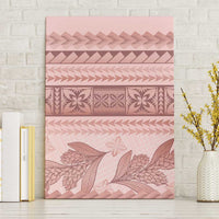 Pastel Pink Samoa Siapo Teuila Flowers Canvas Wall Art LT14 Without Frame Pastel Pink - Polynesian Pride
