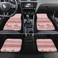 Pastel Pink Samoa Siapo Teuila Flowers Car Mats LT14 Set 4pcs Pastel Pink - Polynesian Pride