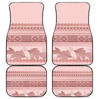 Pastel Pink Samoa Siapo Teuila Flowers Car Mats LT14 - Polynesian Pride