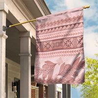 Pastel Pink Samoa Siapo Teuila Flowers Garden Flag - Polynesian Pride