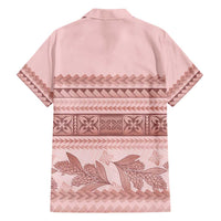 Pastel Pink Samoa Siapo Teuila Flowers Hawaiian Shirt LT14 - Polynesian Pride