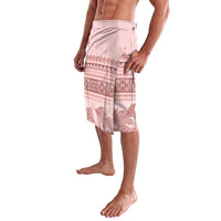 Pastel Pink Samoa Siapo Teuila Flowers Lavalava - Polynesian Pride