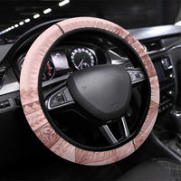 Pastel Pink Samoa Siapo Teuila Flowers Steering Wheel Cover LT14 Universal Fit Pastel Pink - Polynesian Pride