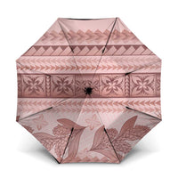 Pastel Pink Samoa Siapo Teuila Flowers Umbrella LT14 One Size Folded 11.42 inch Opened Diameter 37.4 inch Pastel Pink - Polynesian Pride