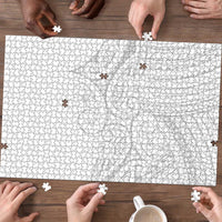 Polynesia White Sunday Puzzle Plumeria Polynesian Tribal Grey Color LT14 - Polynesian Pride