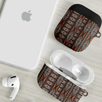 Malo e lelei Tonga AirPods Case Tongan Ngatu Vintage Brown LT14 - Polynesian Pride