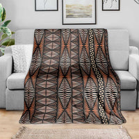 Malo e lelei Tonga Blanket Tongan Ngatu Vintage Brown - Polynesian Pride