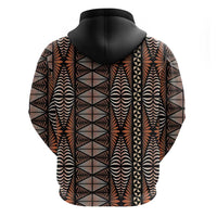 Malo e lelei Tonga Hoodie Tongan Ngatu Vintage Brown - Polynesian Pride