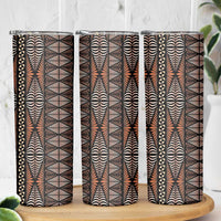 Malo e lelei Tonga Skinny Tumbler Tongan Ngatu Vintage Brown - Polynesian Pride