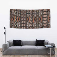 Malo e lelei Tonga Tapestry Tongan Ngatu Vintage Brown - Polynesian Pride