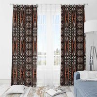 Malo e lelei Tonga Window Curtain Tongan Ngatu Vintage Brown LT14 - Polynesian Pride