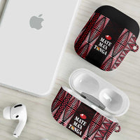 Tonga Rugby AirPods Case 2025 Mate Maa Tonga Ngatu Motif LT14 - Polynesian Pride