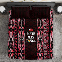 Tonga Rugby Bedding Set 2025 Mate Maa Tonga Ngatu Motif - Polynesian Pride