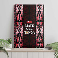 Tonga Rugby Canvas Wall Art 2025 Mate Maa Tonga Ngatu Motif LT14 - Polynesian Pride