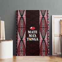 Tonga Rugby Canvas Wall Art 2025 Mate Maa Tonga Ngatu Motif LT14 - Polynesian Pride