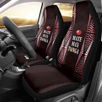 Tonga Rugby Car Seat Cover 2025 Mate Maa Tonga Ngatu Motif - Polynesian Pride