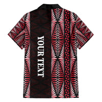 Tonga Rugby Personalised Family Matching Long Sleeve Bodycon Dress and Hawaiian Shirt 2025 Mate Maa Tonga Ngatu Motif - Polynesian Pride