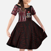 Tonga Rugby Personalised Family Matching Mermaid Dress and Hawaiian Shirt 2025 Mate Maa Tonga Ngatu Motif - Polynesian Pride