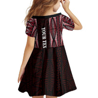 Tonga Rugby Personalised Family Matching Mermaid Dress and Hawaiian Shirt 2025 Mate Maa Tonga Ngatu Motif - Polynesian Pride