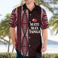 Tonga Rugby Personalised Hawaiian Shirt 2025 Mate Maa Tonga Ngatu Motif LT14 - Polynesian Pride