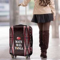 Tonga Rugby Luggage Cover 2025 Mate Maa Tonga Ngatu Motif LT14 - Polynesian Pride