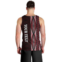 Tonga Rugby Personalised Men Tank Top 2025 Mate Maa Tonga Ngatu Motif LT14 - Polynesian Pride